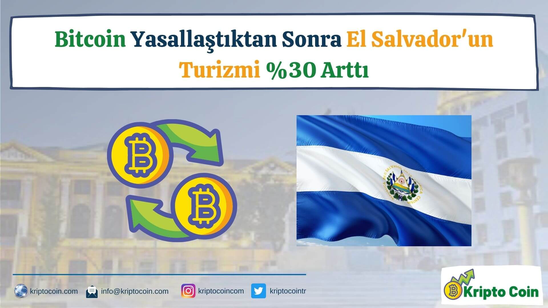 Bitcoin Yasallaştıktan Sonra El Salvador'un Turizmi %30 Arttı