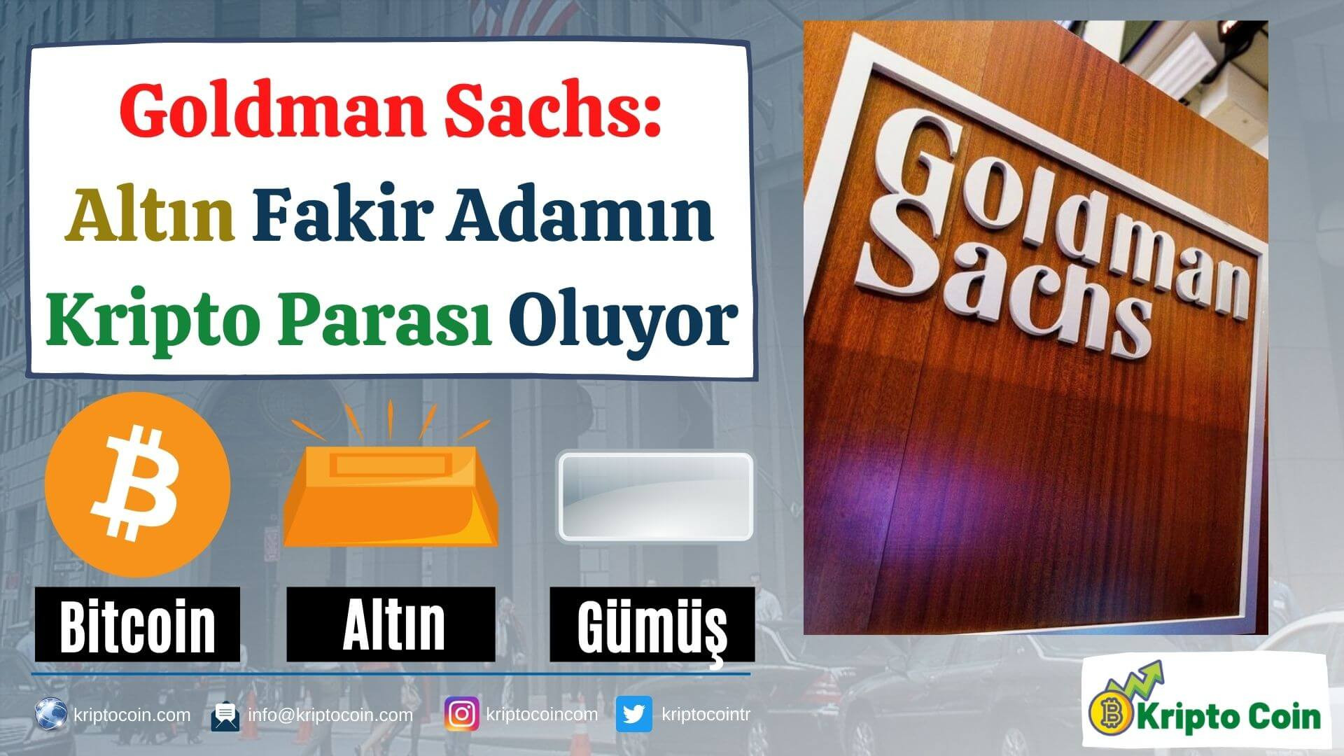 Goldman Sachs: Altın Fakir Adamın Kripto Parası Oluyor